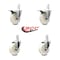 Service Caster 4 Inch Nylon Wheel Swivel 7/8 Inch Square Stem Caster Total Lock Brakes, 2PK SCC-SQTTL20S414-NYS-78-2-S-2 - alternate 6